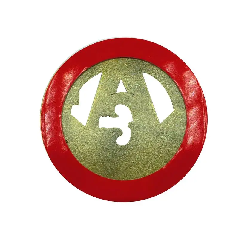 Emblema masónico adherido a superficie