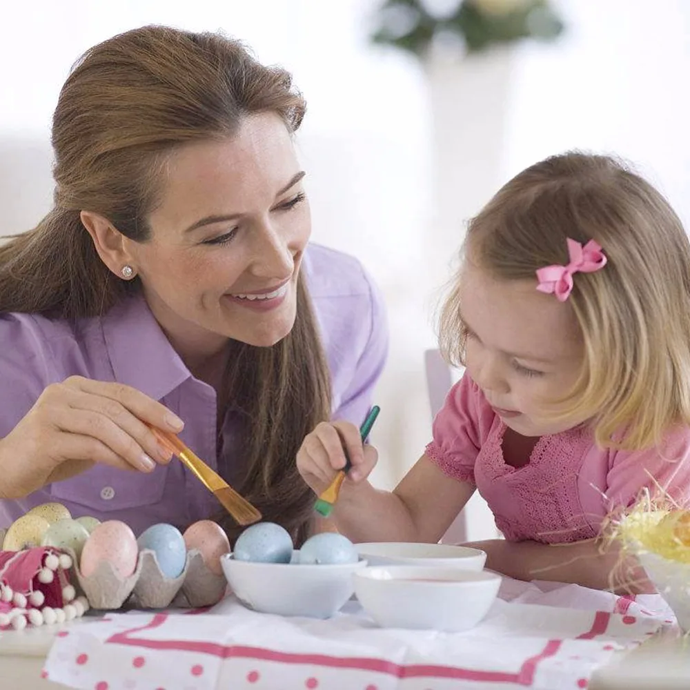 Bolsa de red con huevos para decoración
