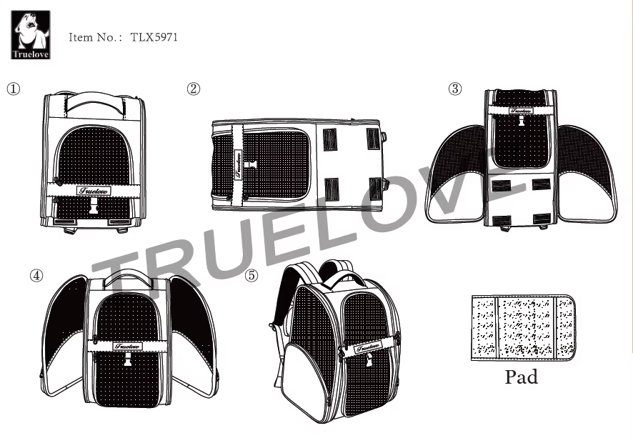 Mochila abierta mostrando compartimento interior