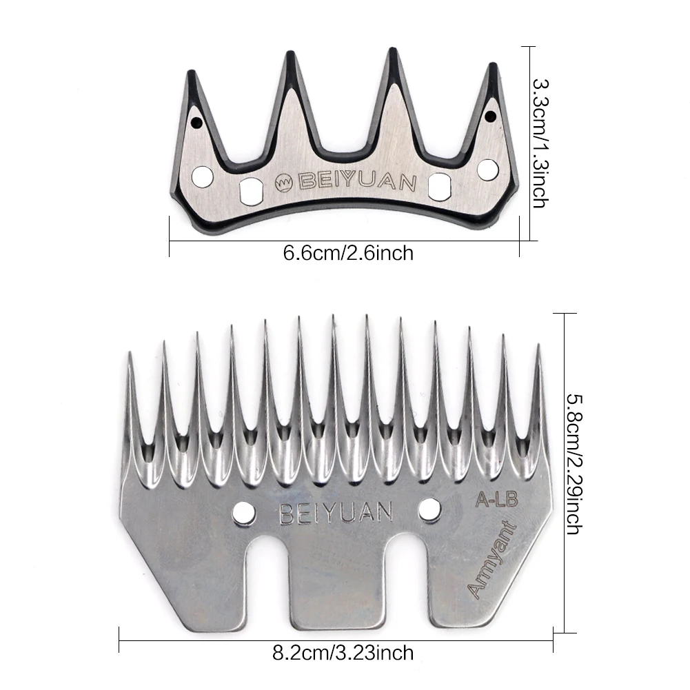 Vista frontal de las cuchillas JIECARE