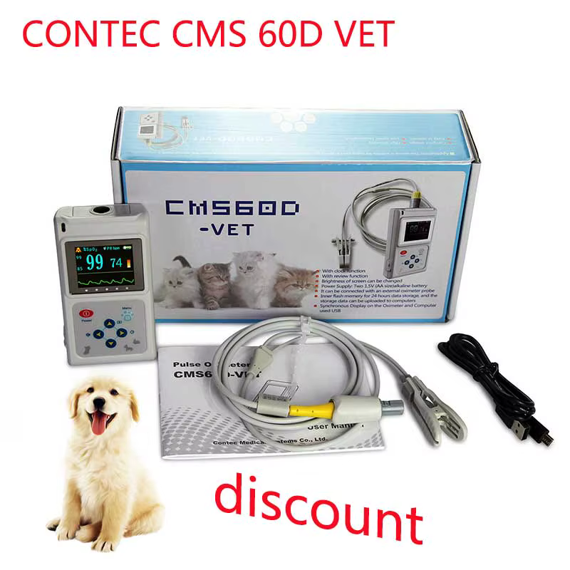Oxímetro Contec CMS60D-VET vista frontal