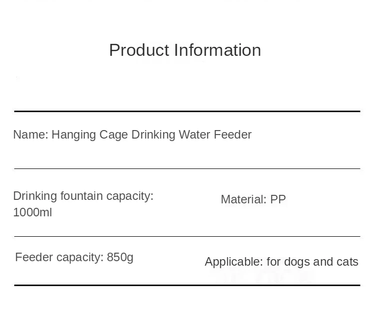 Vista lateral del sistema de hanging con botella de agua