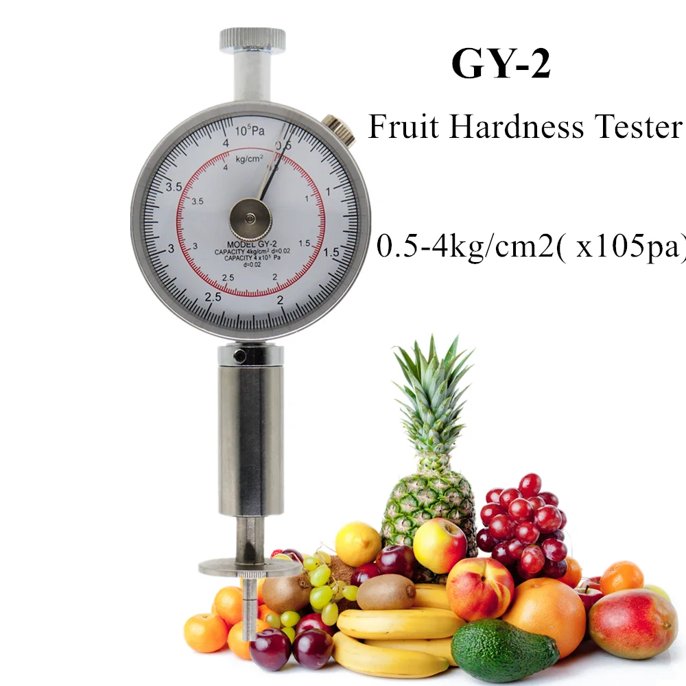Esclerómetro de frutas en uso