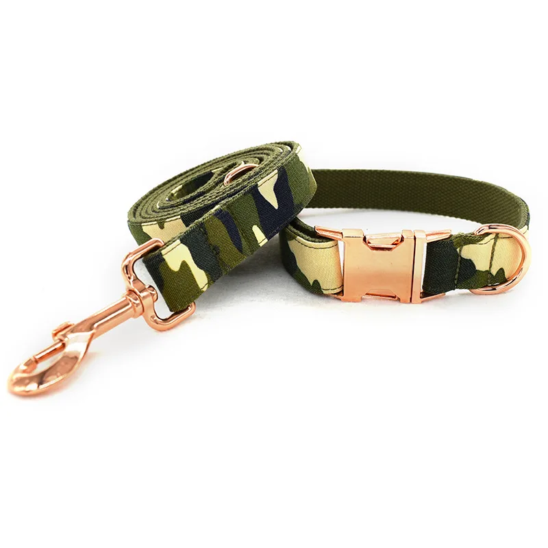 Set completo de collar y correa camuflaje a juego