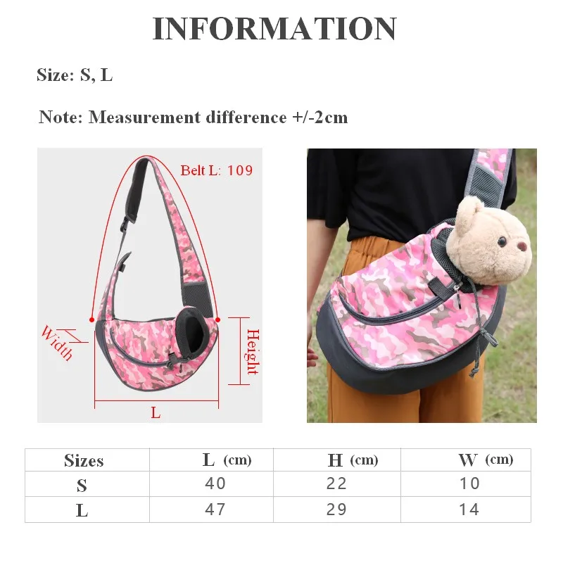 Bolsa bandolera en uso