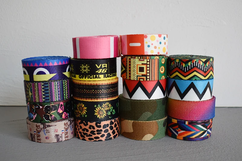 Cinta de cincha estampada colores variados
