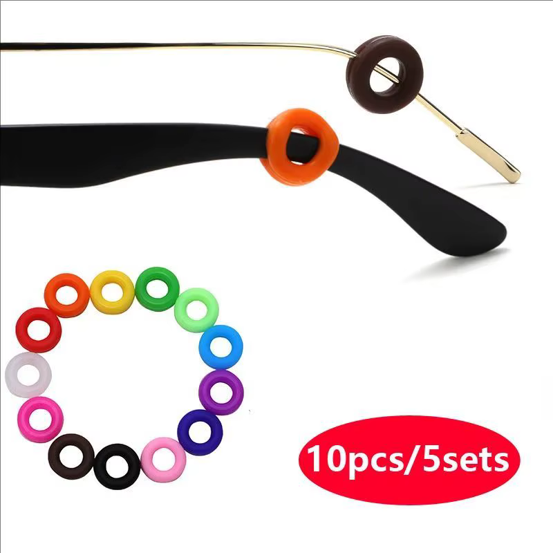 Accesorio antideslizante para patillas de gafas: gato y perro