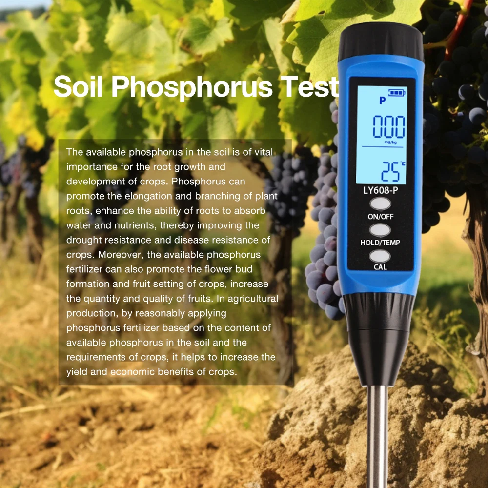 Medidor NPK pH Suelo – Detector Digital Nutrientes Jardinería - imagen 4