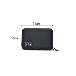 Bolsa organizadora impermeable para cables USB y accesorios de viaje – 1 unidad