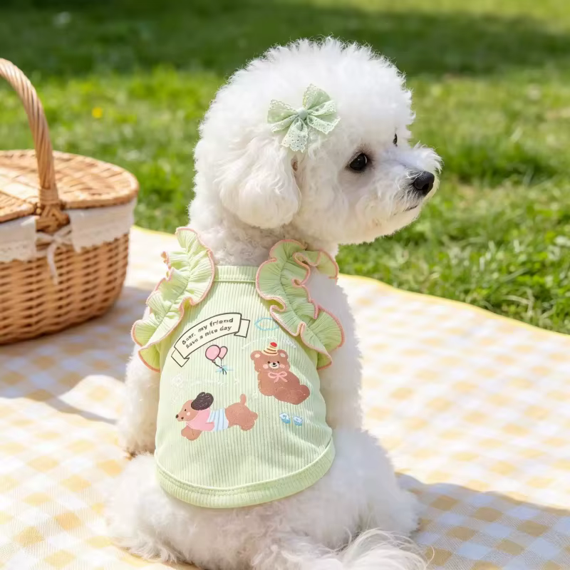 Chaleco de algodón para gatos y perros – Camiseta fresca veraniega - imagen 2