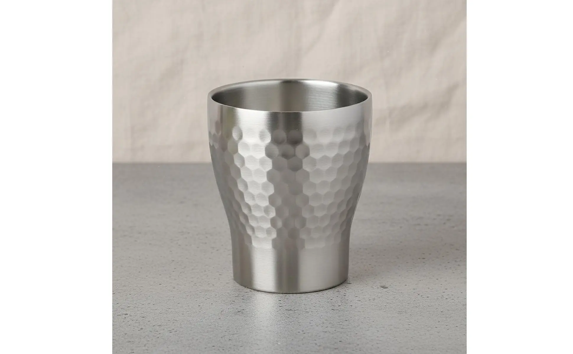 Taza aislada de doble pared de 280 ml en acero inoxidable