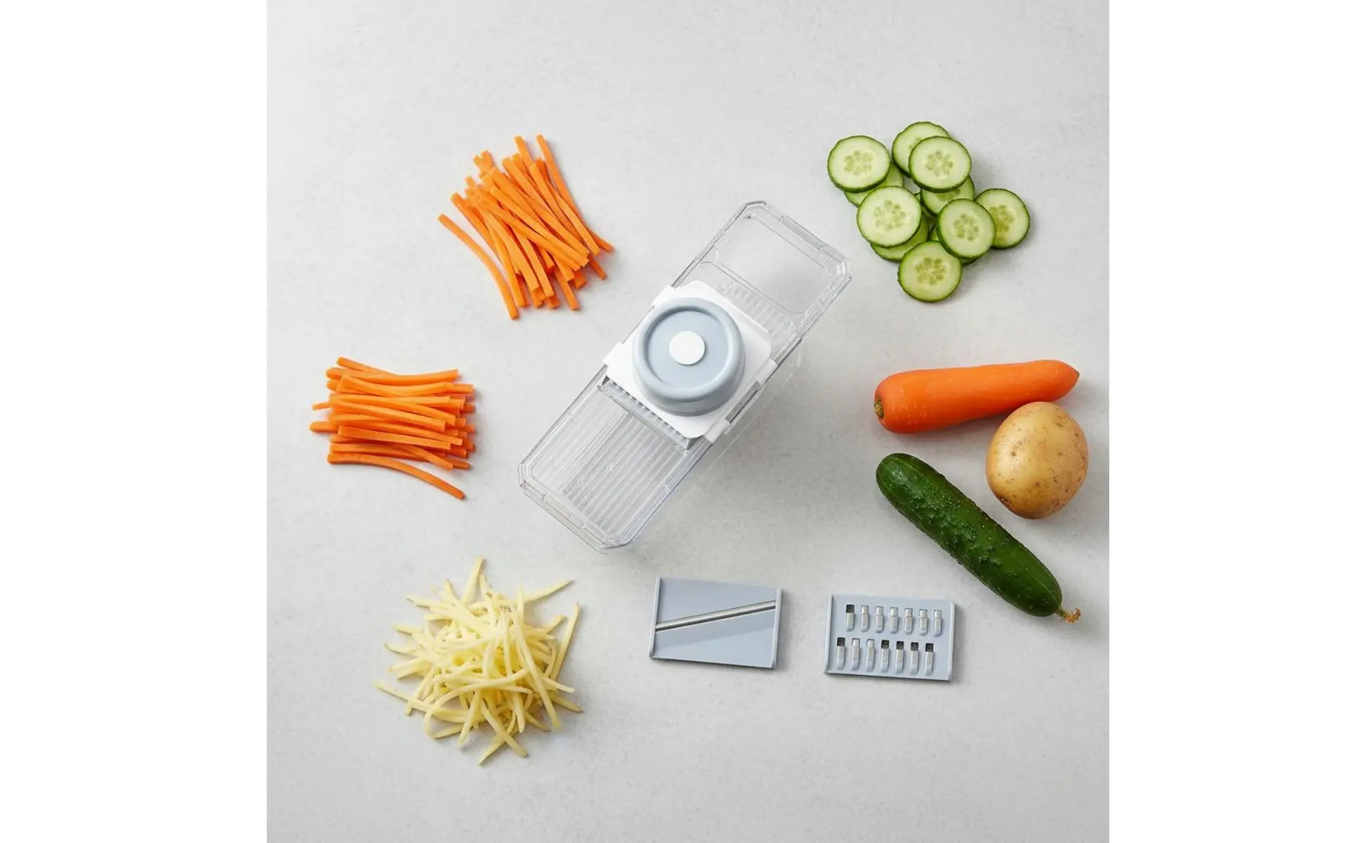 Cortador de verduras multifuncional con insertos