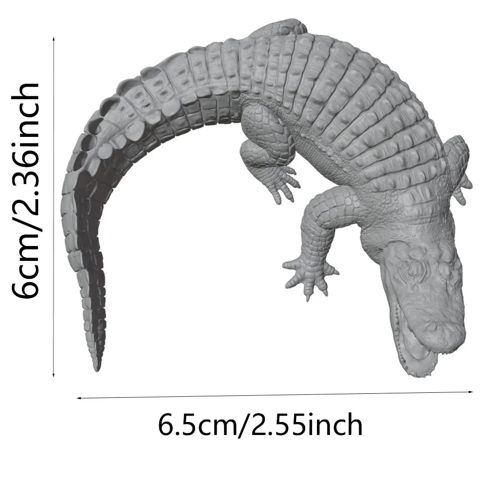 Figura de cocodrilo impresa en 3D para acuario y oficina - imagen 3