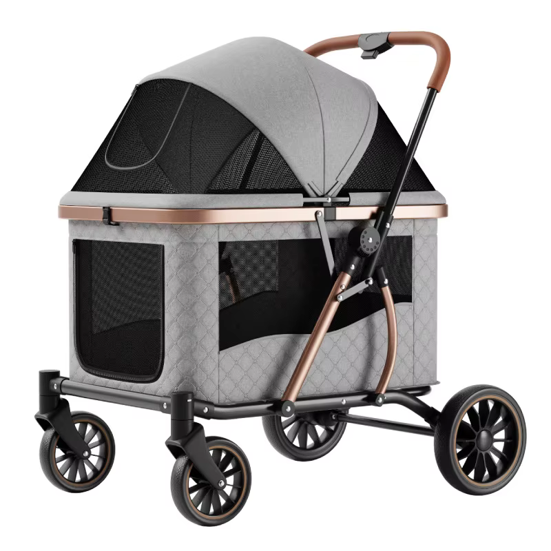 Carrito plegable y portátil para perros medianos y grandes - imagen 4