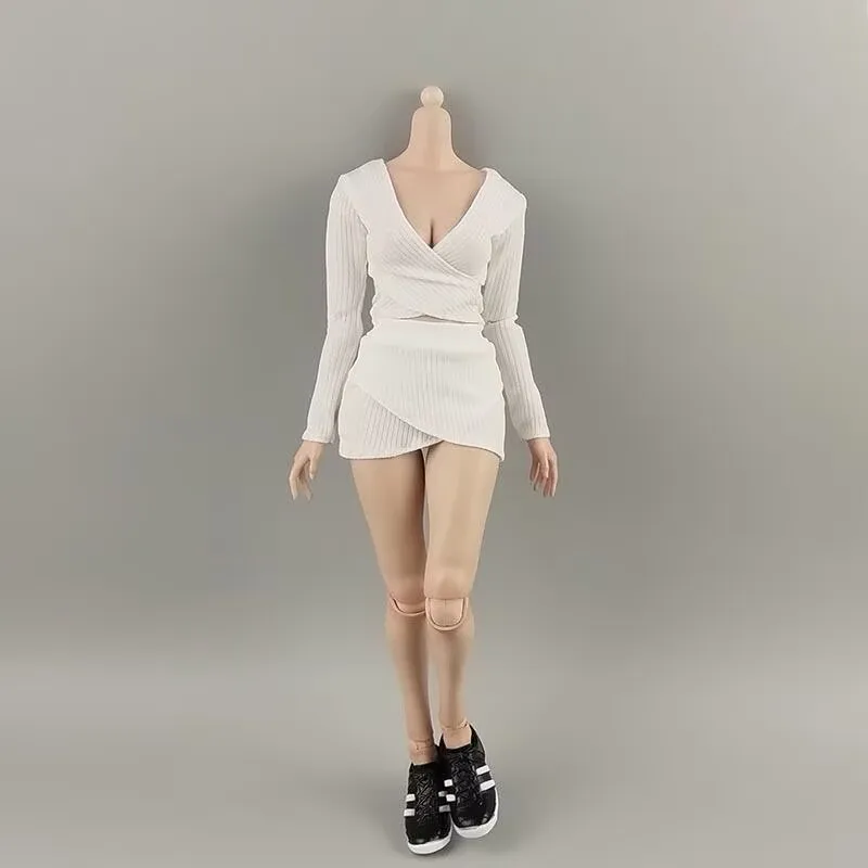 Conjunto ropa para figura de acción femenina 1/6 – Falda y top cruzado 12 pulgadas - imagen 4