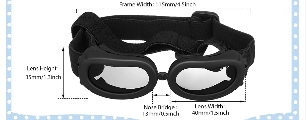 Gafas solares con protección UV para perros pequeños ATUBAN