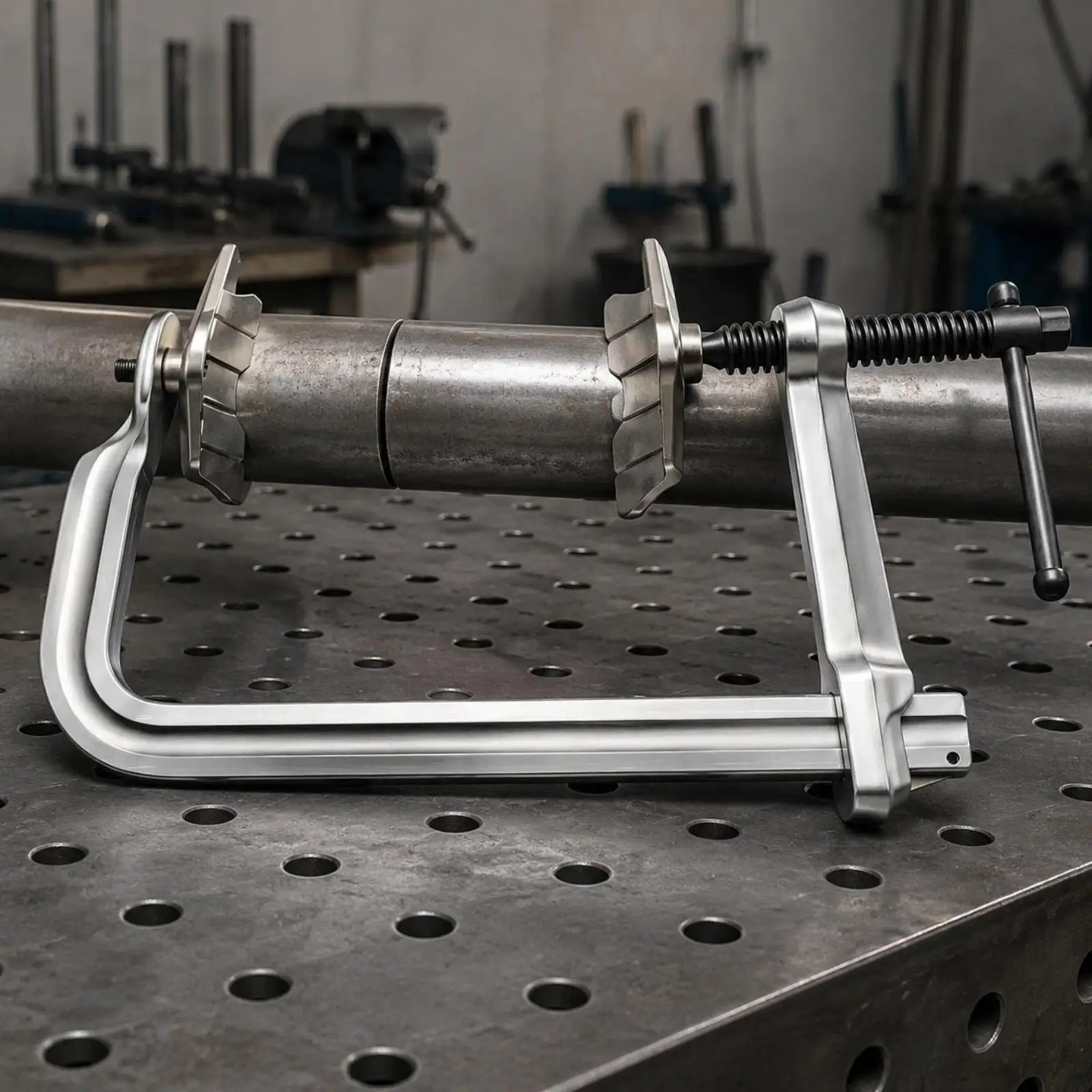 Abrazadera Alineación Tuberías 1200 Kg – Herramienta Soldadura Industrial - imagen 4