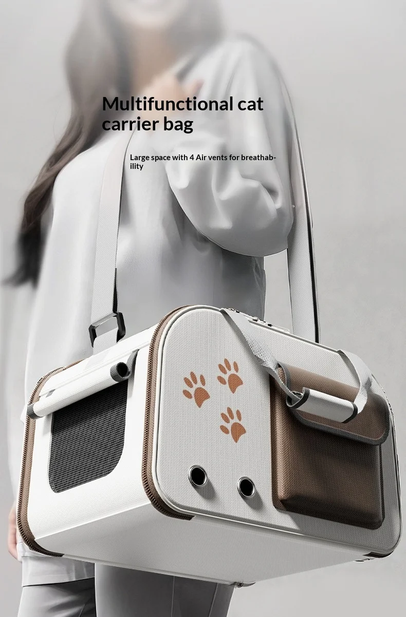 Mochila tipo cápsula espacial para transportar gatos