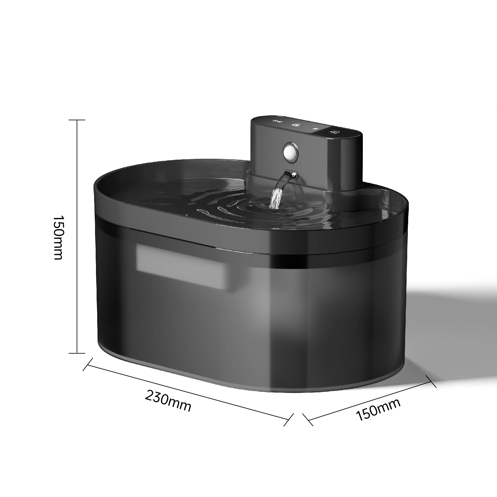 Fuente de agua automática para mascotas con sensor de movimiento