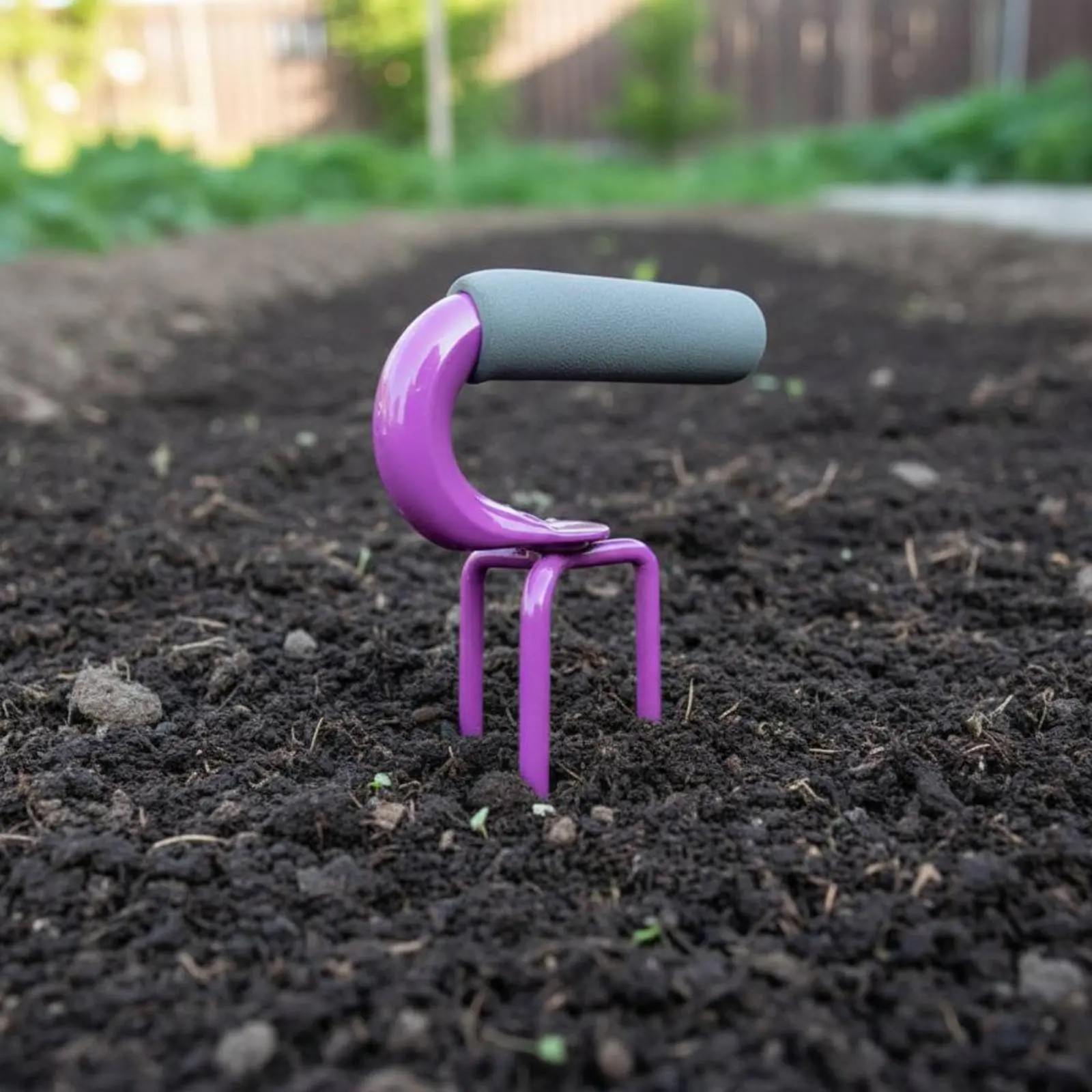 Desmalezador manual 3 puntas acero manganeso para jardín pequeño ágil - imagen 5