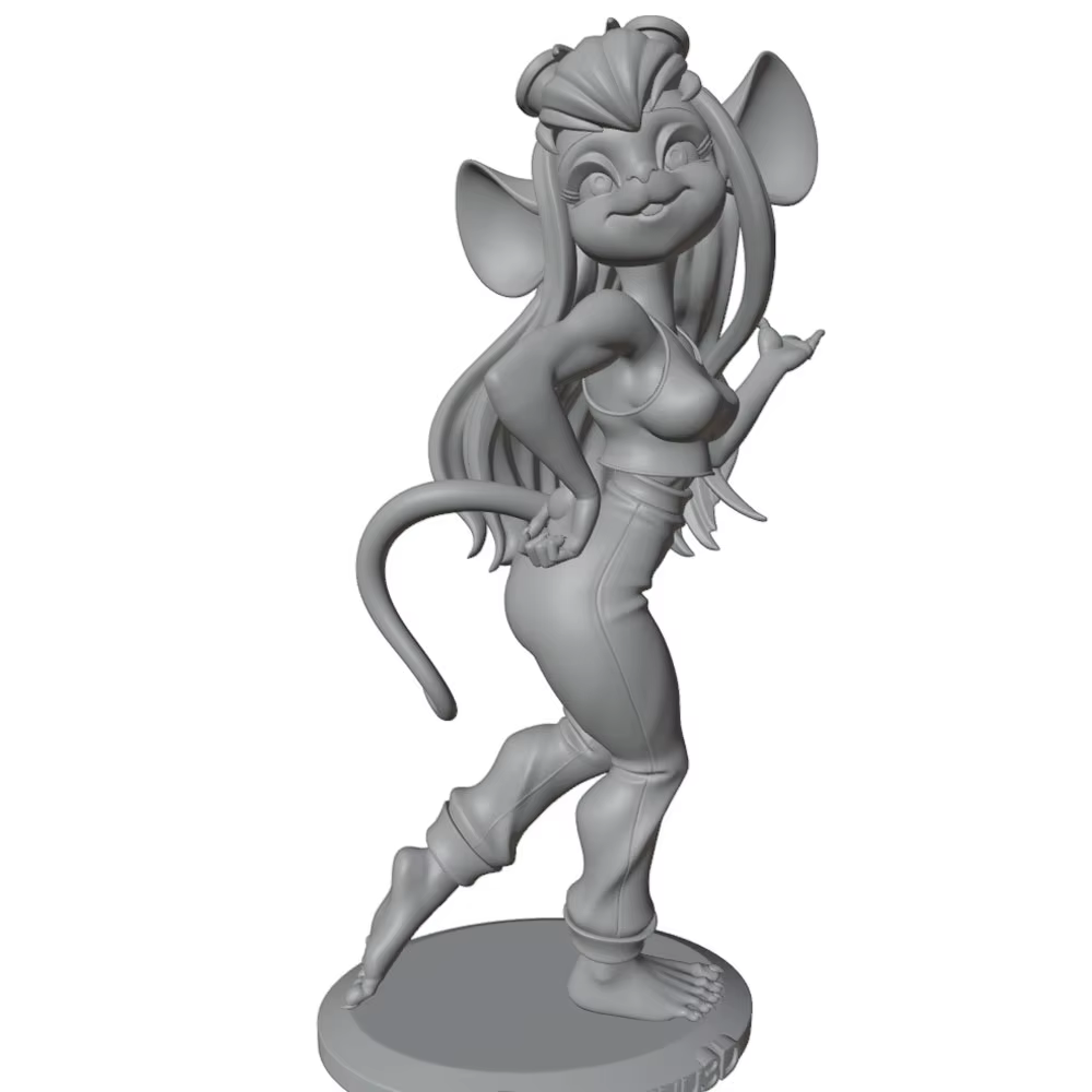 Figura miniatura de anime 3D para pintar y montar – Modelo DIY