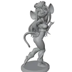Figura miniatura de anime 3D para pintar y montar – Modelo DIY
