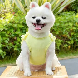 Vestido de lunares con volantes para perro y gato – Estilo verano