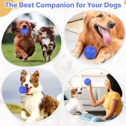Juguete indestructible de goma para perros grandes: pelotas y masticar