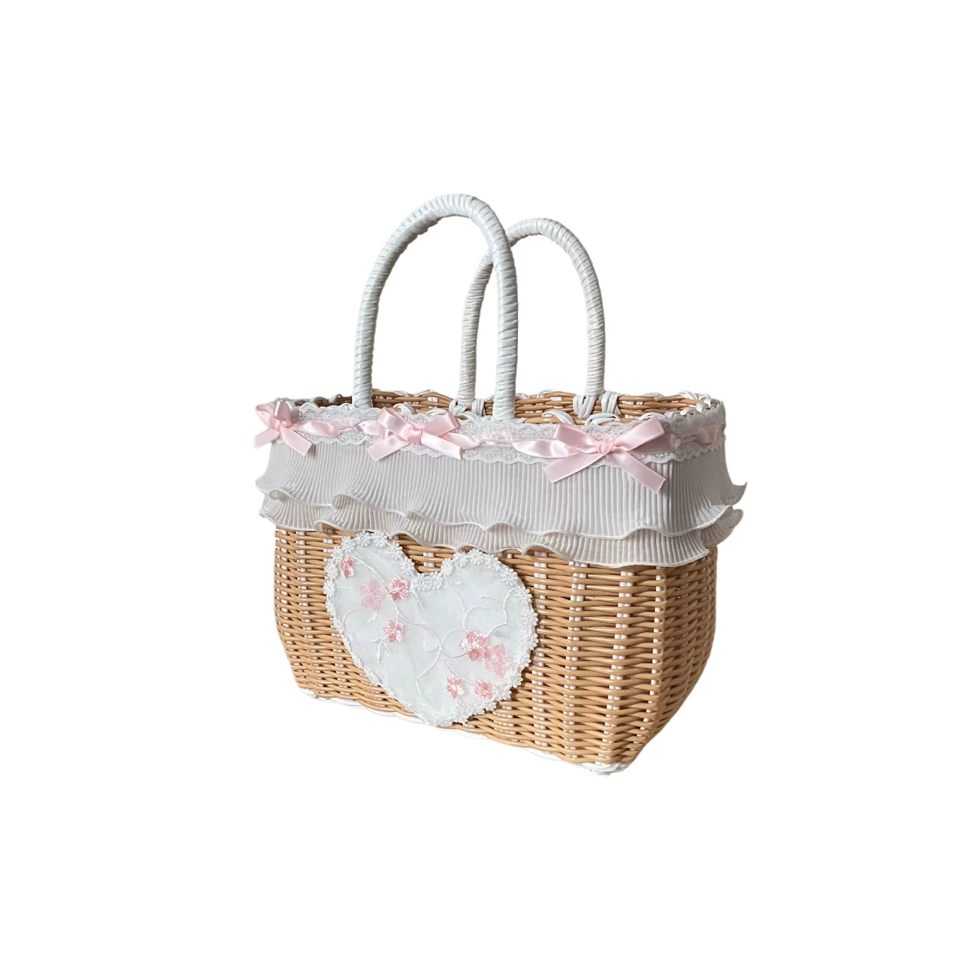 Bolso de transporte tipo cesta tejido resistente para gatos y perros - imagen 2