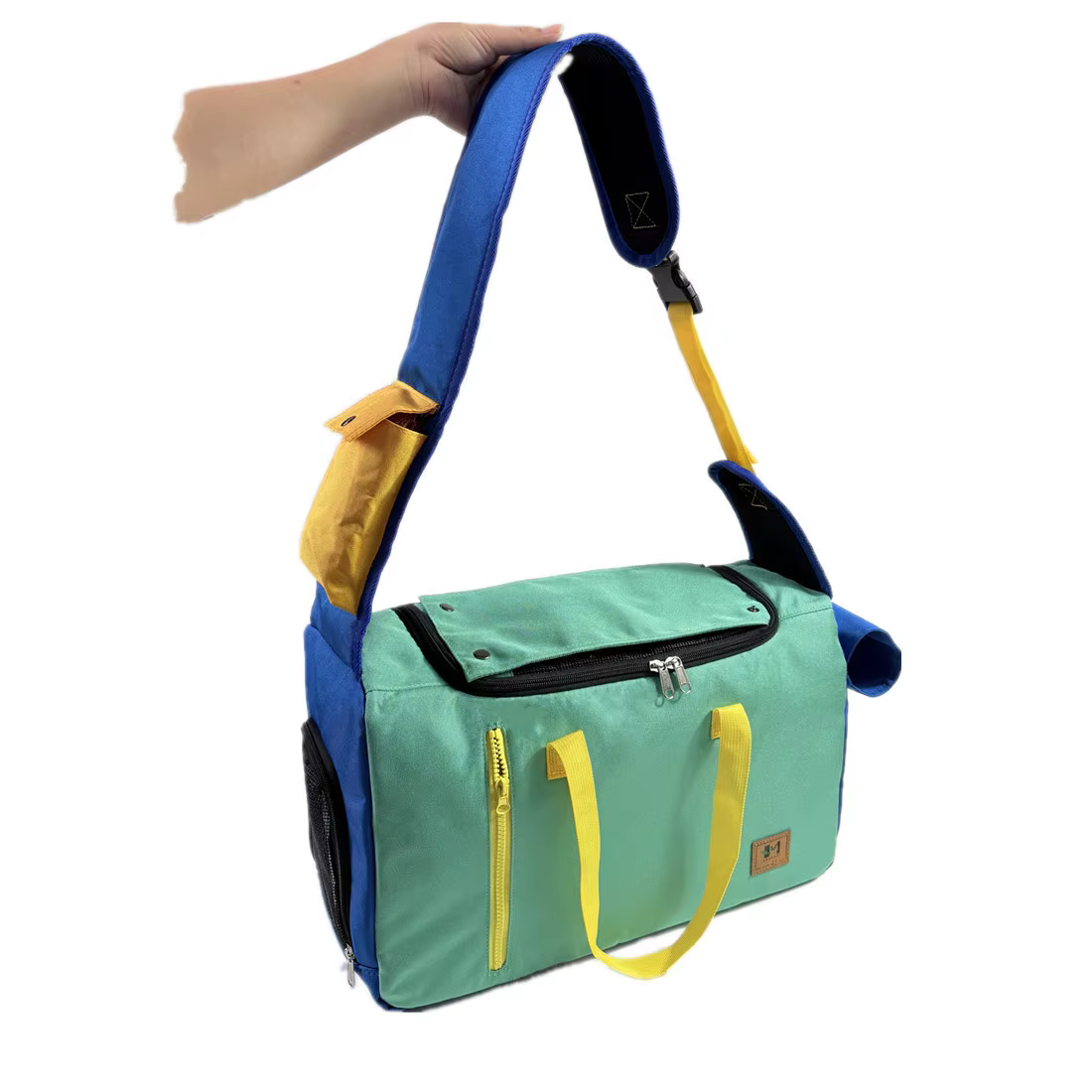 Bolso transportín bandolera base rígida impermeable gatos perros pequeños - imagen 3