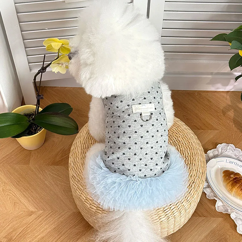 Vestido malla de verano sin mangas para perros y gatos, Chihuahua - imagen 4
