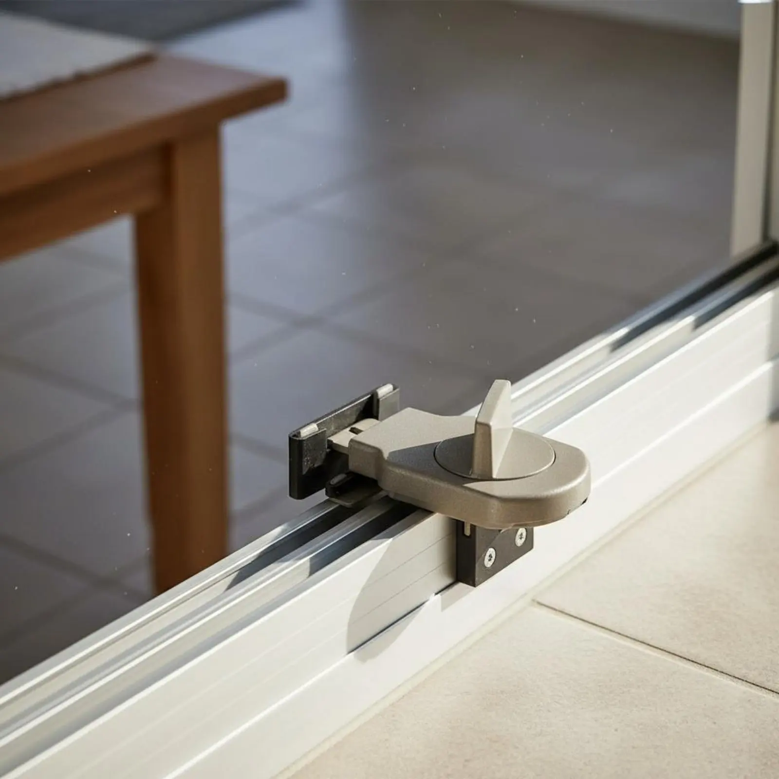 Cerradura de ventana de aluminio: pestillo de seguridad compacto - imagen 3