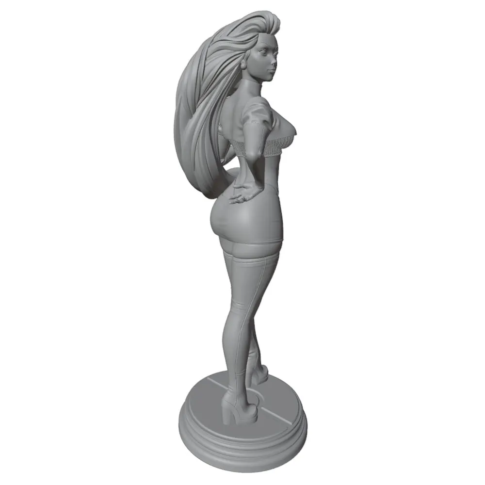 Kit figura DIY de resina 3D, modelo gris sin pintar ni montar - imagen 4