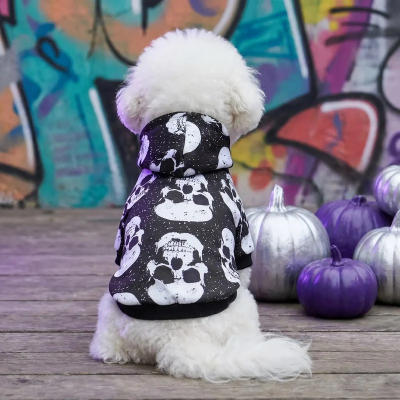 Sudadera perro diseño calavera – Ropa para Halloween
