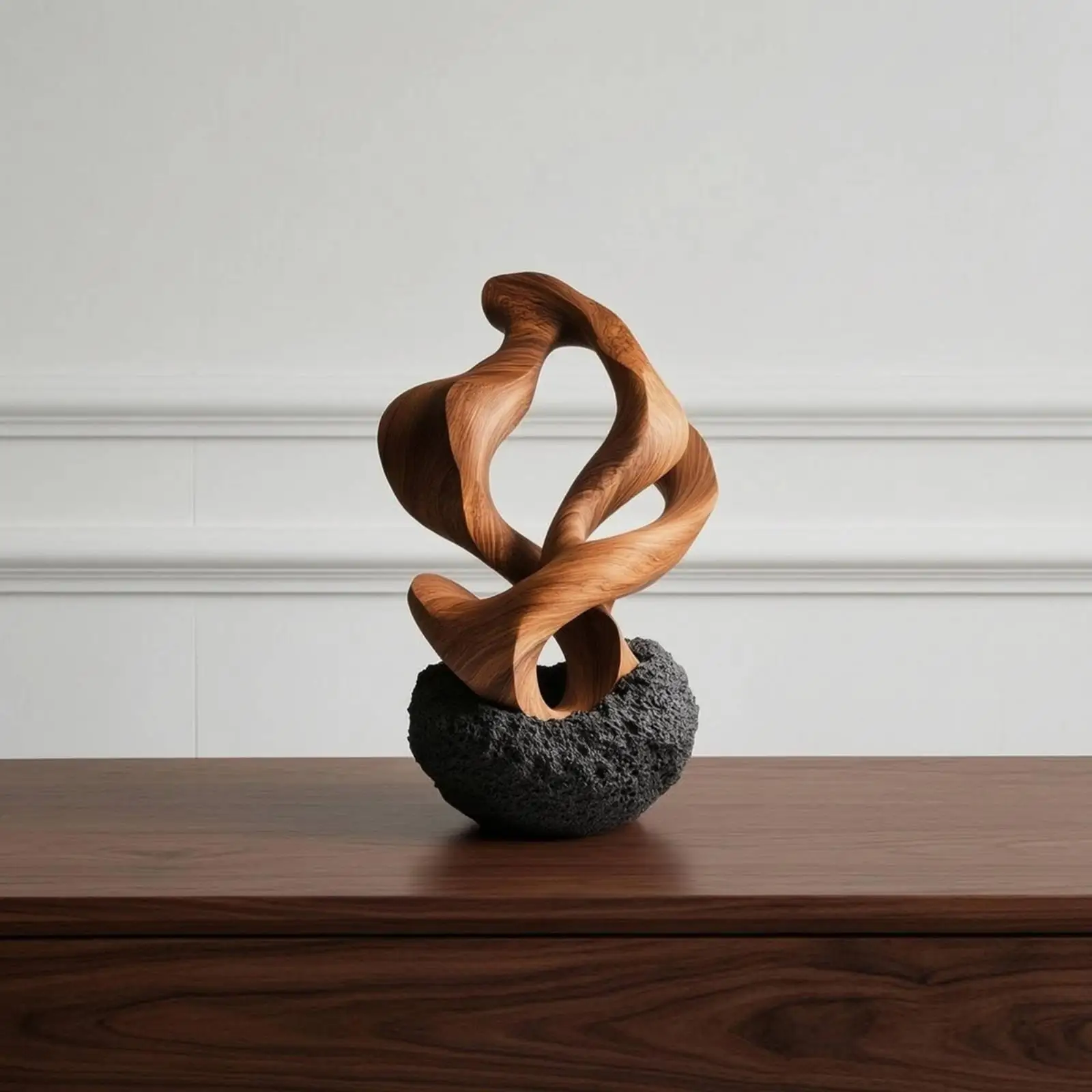Escultura decorativa de resina abstracta para escritorio y hogar - imagen 2