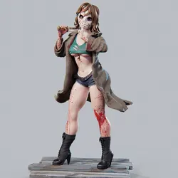 Figura resina GK 1/24 chica sexy 75mm sin pintar – Modelo DIY gris