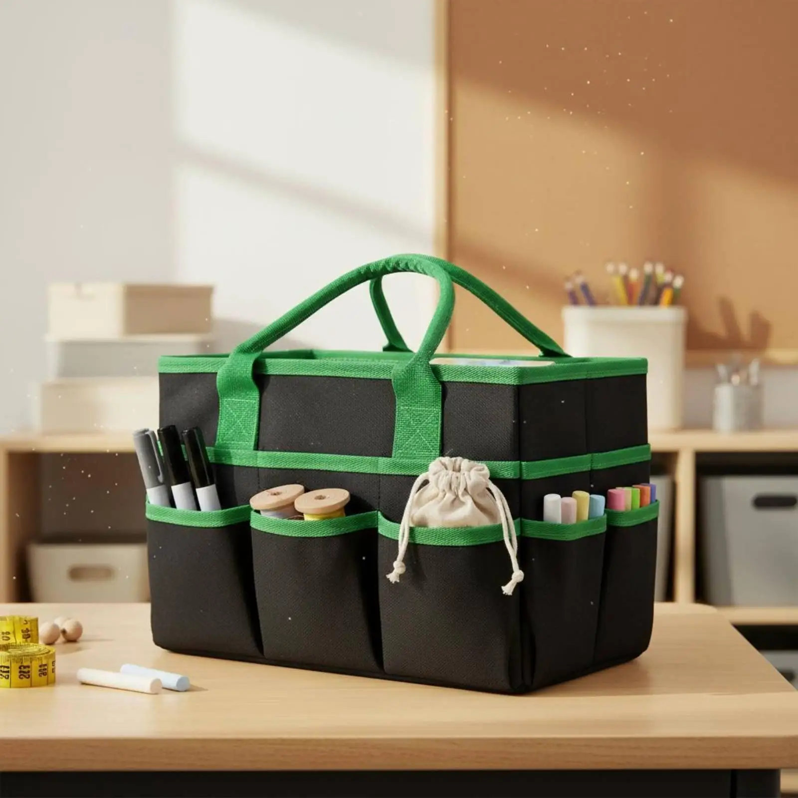 Bolsa Organizadora con Varios Compartimentos para Materiales de Arte