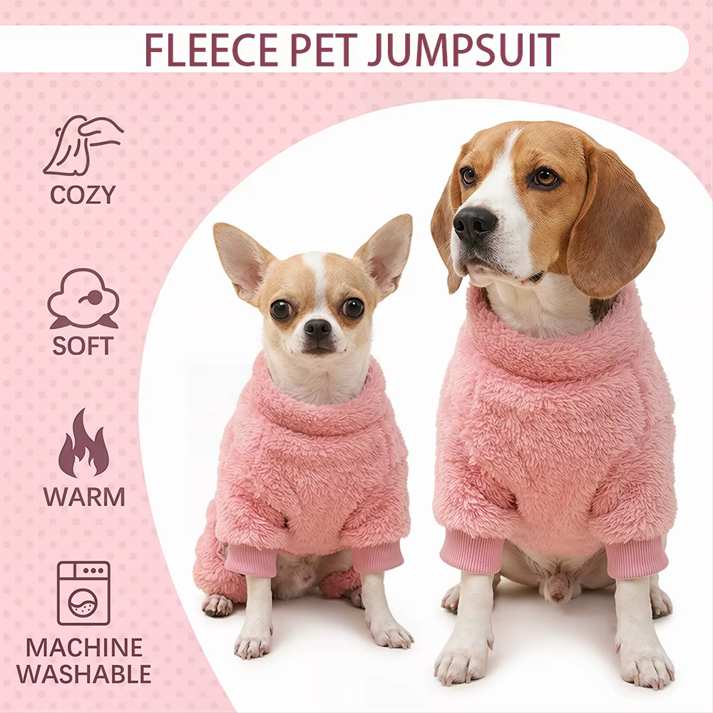 Abrigo polar para perros pequeños – Mono para Schnauzer y Pug - imagen 3