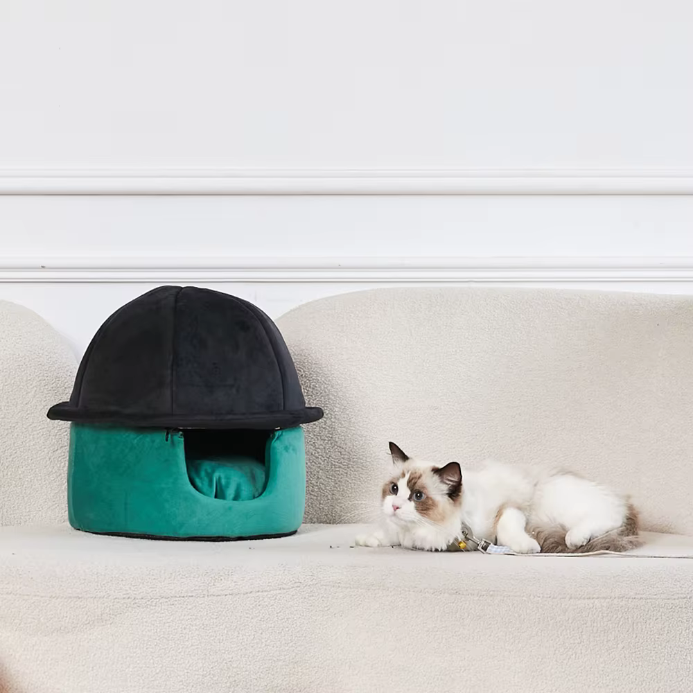 Cama nido cálida para gatos pequeños, cesta desmontable multiusos - imagen 3