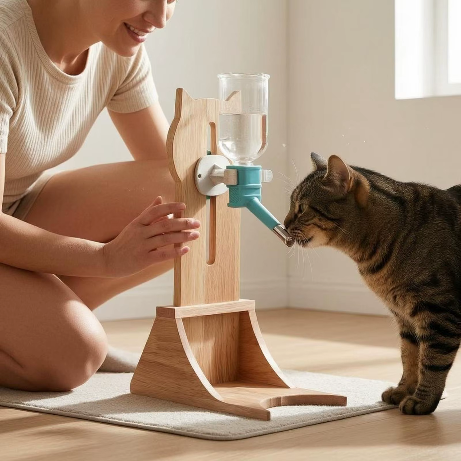 Bebedero colgante para gatos en forma de gatito - imagen 5