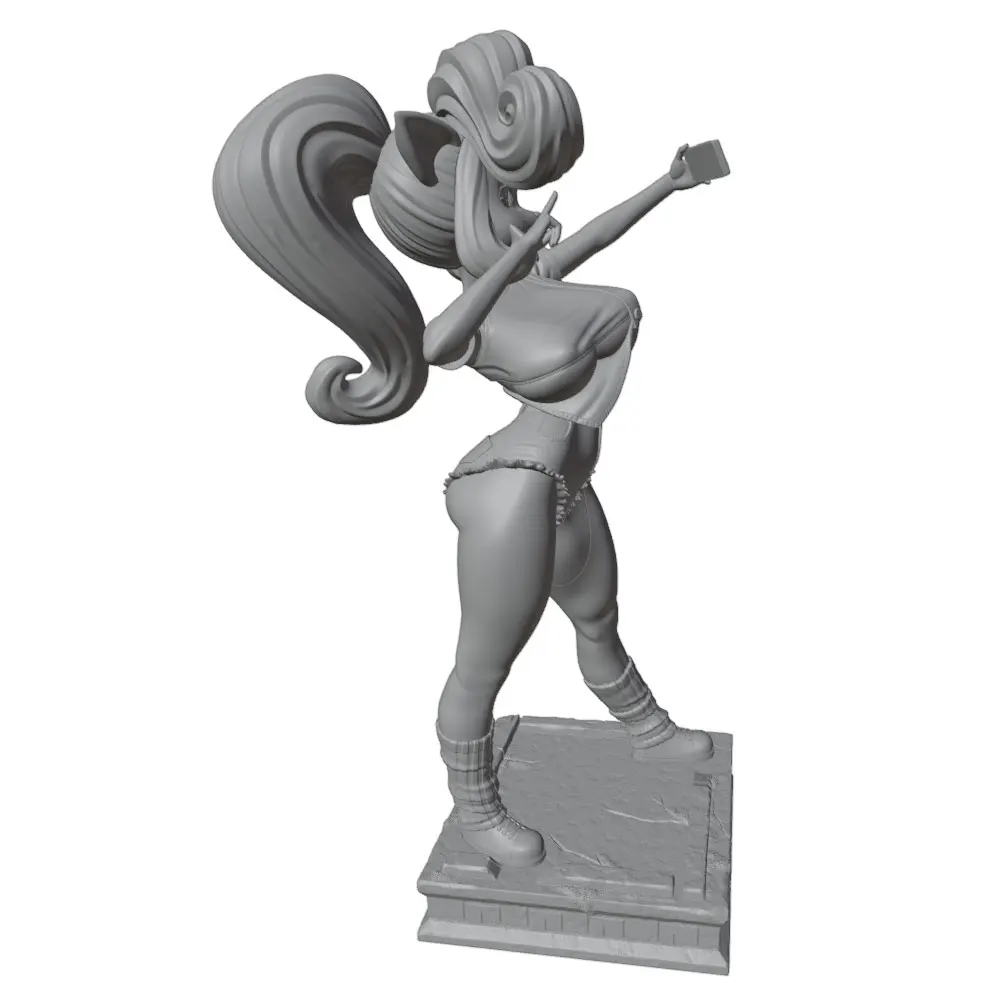 Estatua de personaje de anime escala 1/24 para modelistas