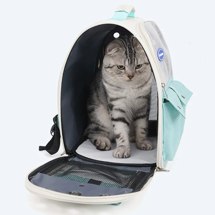 Mochila porta mascotas transpirable para gatos, gran capacidad exterior - imagen 2