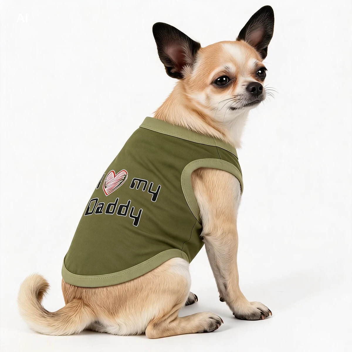 Camiseta sin mangas para perro I Love My Mommy chihuahuas y yorkies - imagen 3