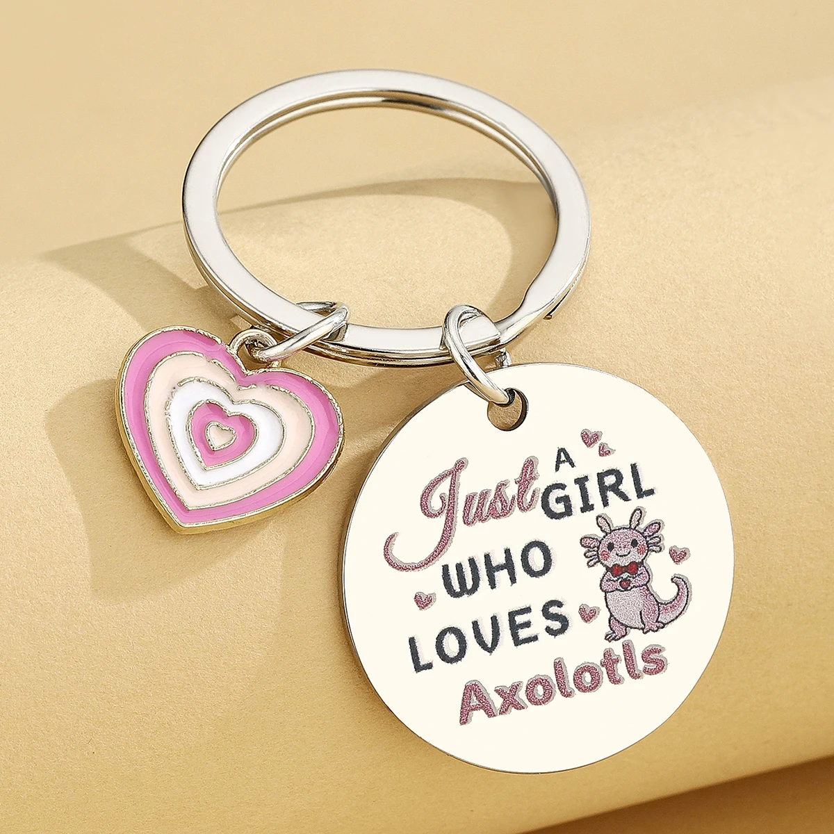 Detalle llavero axolotl para niñas regalo