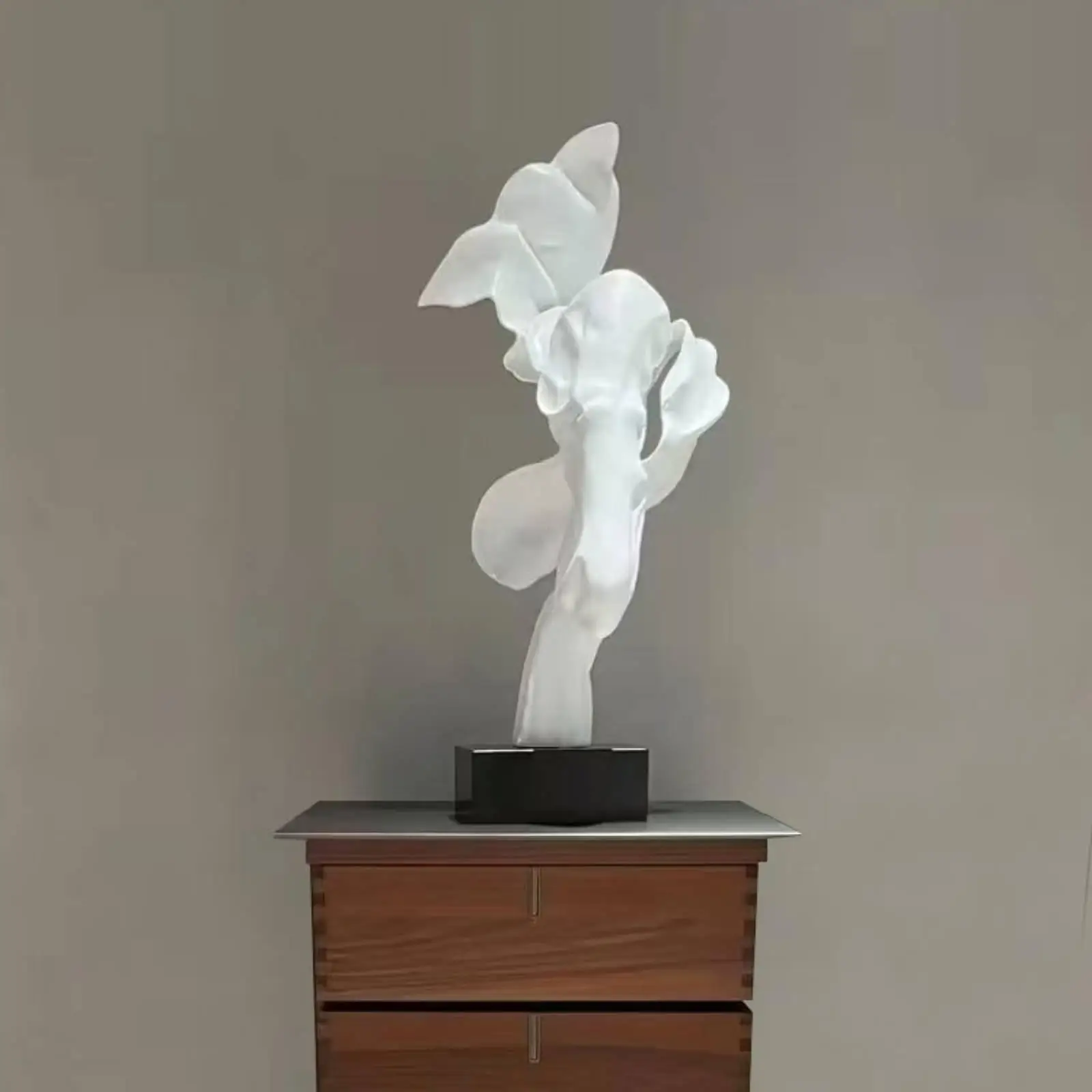 Escultura abstracta geométrica moderna – Centro de mesa decorativo - imagen 4