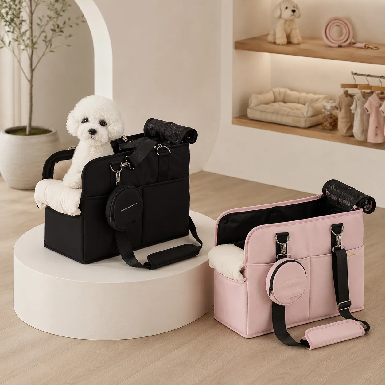 Bolsa transporte grande para gatos y perros medianos – Transpirable - imagen 5