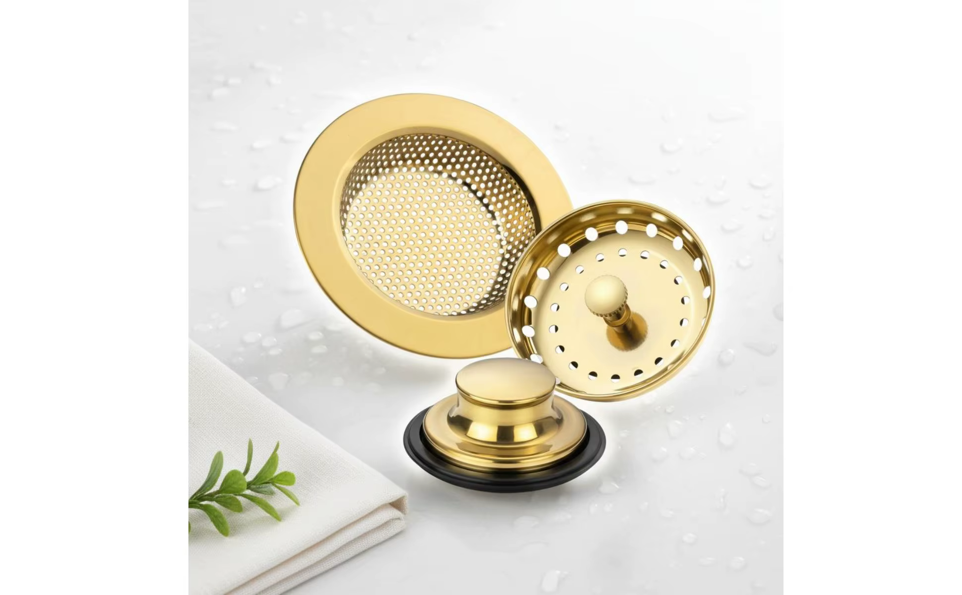 Cesta colador de acero inoxidable para fregadero de cocina