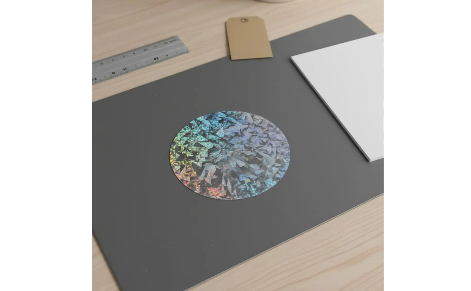 Diseño holográfico multicolor en pins