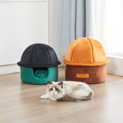 Cama nido cálida para gatos pequeños, cesta desmontable multiusos