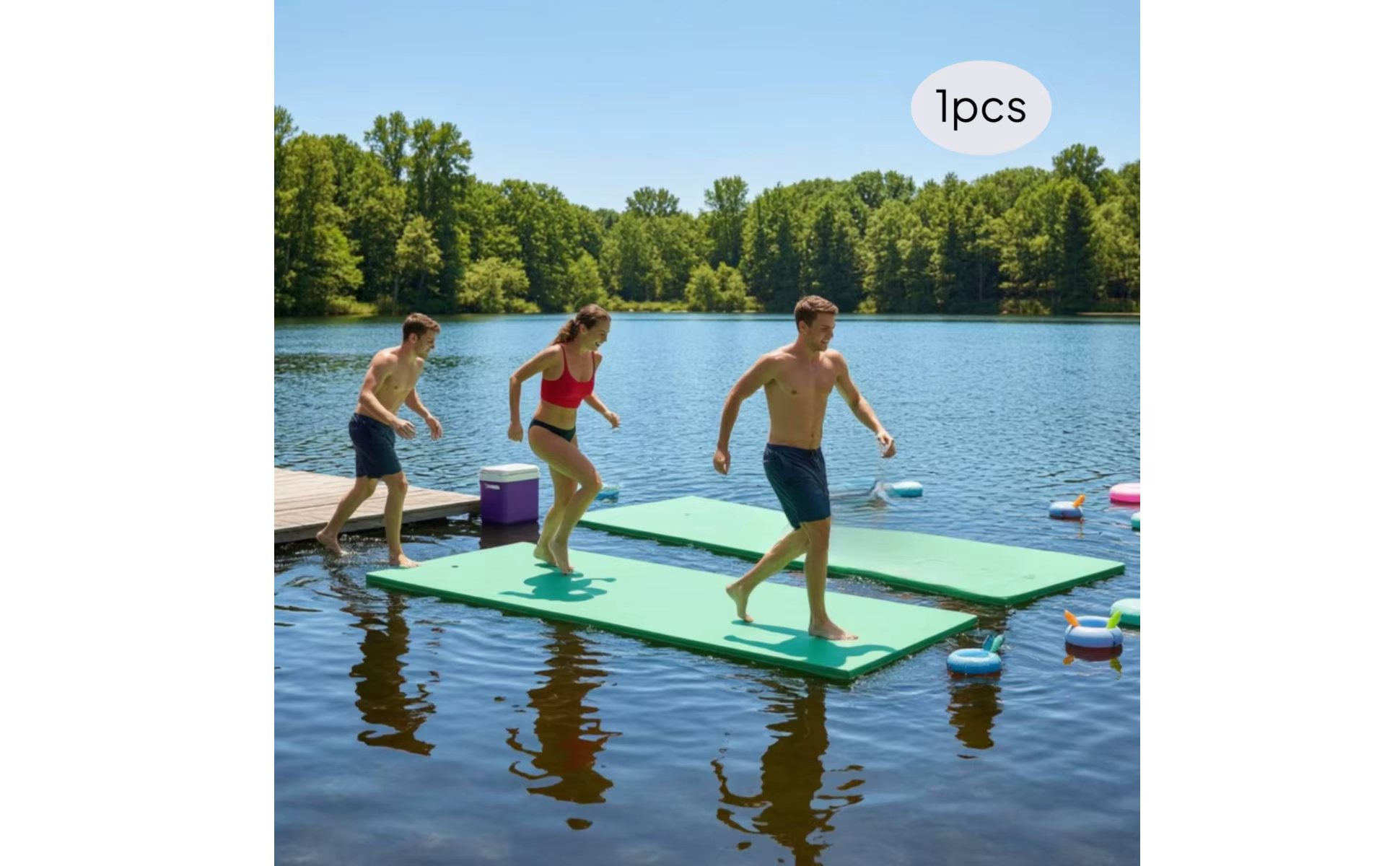 Flotador de espuma XPE en piscina